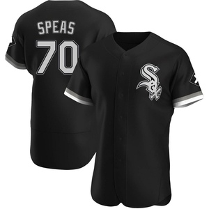 Men's Chicago White Sox Alex Speas Authentic Black Alternate Jersey