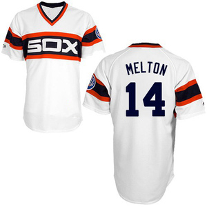 Men's Chicago White Sox Bill Melton Authentic White 1983 Throwback Jersey