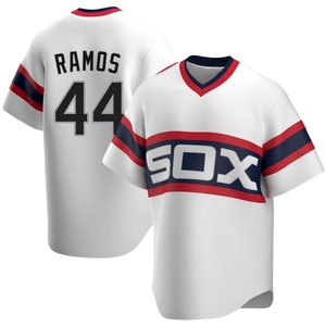 Men's Chicago White Sox Bryan Ramos Replica White Cooperstown Collection Jersey