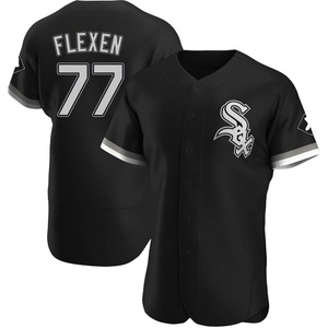 Men's Chicago White Sox Chris Flexen Authentic Black Alternate Jersey