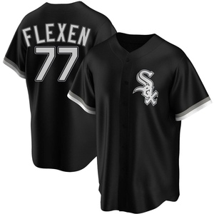 Men's Chicago White Sox Chris Flexen Replica Black Alternate Jersey