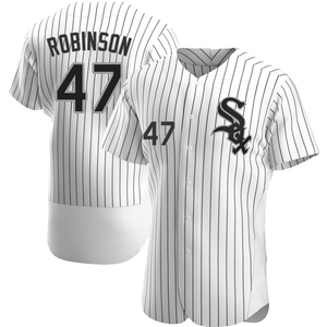 Men's Chicago White Sox Chuckie Robinson Authentic White Home Jersey