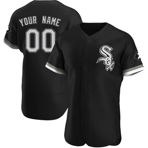 Men's Chicago White Sox Custom Authentic Black Alternate Jersey