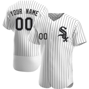 Men's Chicago White Sox Custom Authentic White Home Jersey