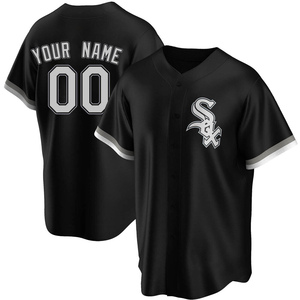 Men's Chicago White Sox Custom Replica Black Alternate Jersey