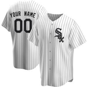 Men's Chicago White Sox Custom Replica White Home Jersey