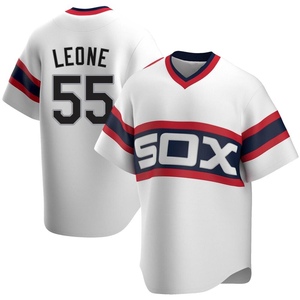 Men's Chicago White Sox Dominic Leone Replica White Cooperstown Collection Jersey