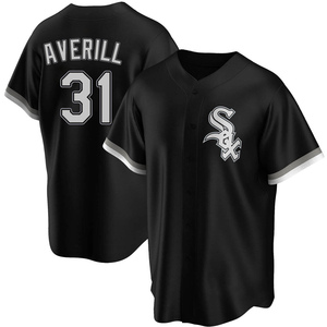 Men's Chicago White Sox Earl Averill Replica Black Alternate Jersey