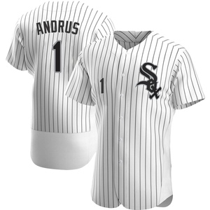 Men's Chicago White Sox Elvis Andrus Authentic White Home Jersey