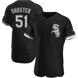 Men's Chicago White Sox Jared Shuster Authentic Black Alternate Jersey