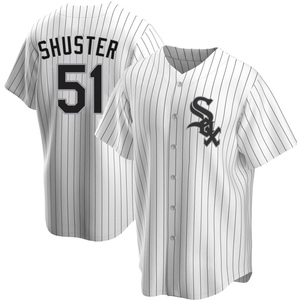 Men's Chicago White Sox Jared Shuster Replica White Home Jersey