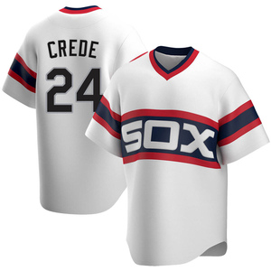 Men's Chicago White Sox Joe Crede Replica White Cooperstown Collection Jersey