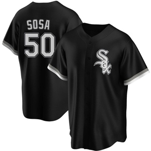 Men's Chicago White Sox Lenyn Sosa Replica Black Alternate Jersey