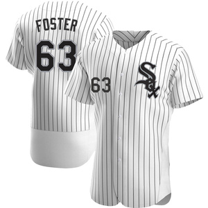 Men's Chicago White Sox Matt Foster Authentic White Home Jersey