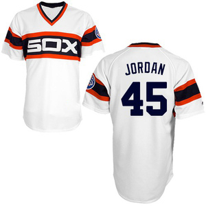 Men's Chicago White Sox Michael Jordan Authentic White 1983 Throwback Jersey