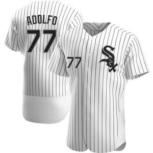 Men's Chicago White Sox Micker Adolfo Authentic White Home Jersey