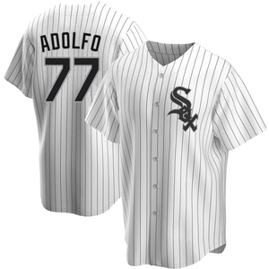 Men's Chicago White Sox Micker Adolfo Replica White Home Jersey