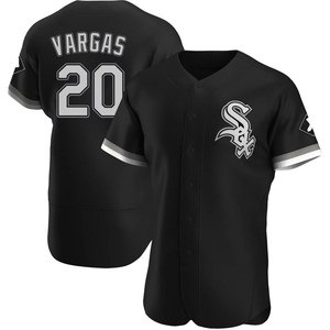 Men's Chicago White Sox Miguel Vargas Authentic Black Alternate Jersey