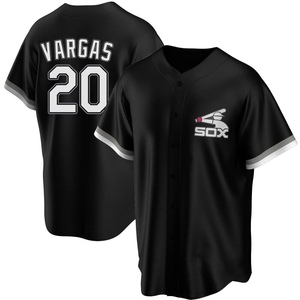 Men's Chicago White Sox Miguel Vargas Replica Black Spring Training Jersey