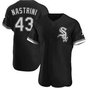 Men's Chicago White Sox Nick Nastrini Authentic Black Alternate Jersey