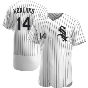 Men's Chicago White Sox Paul Konerko Authentic White Home Jersey