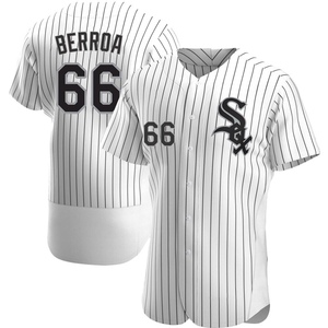 Men's Chicago White Sox Prelander Berroa Authentic White Home Jersey