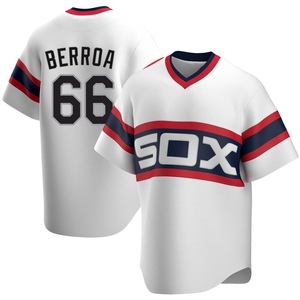 Men's Chicago White Sox Prelander Berroa Replica White Cooperstown Collection Jersey