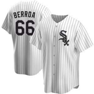 Men's Chicago White Sox Prelander Berroa Replica White Home Jersey