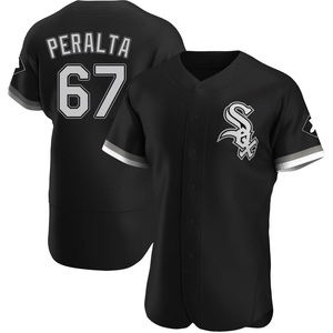 Men's Chicago White Sox Sammy Peralta Authentic Black Alternate Jersey