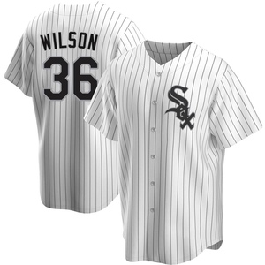 Men's Chicago White Sox Steven Wilson Replica White Home Jersey