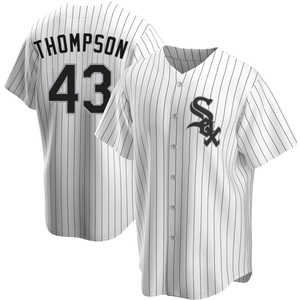 Men's Chicago White Sox Trayce Thompson Replica White Home Jersey