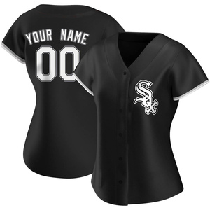 Women's Chicago White Sox Custom Replica Black Alternate Jersey