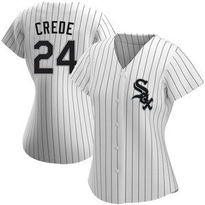 Women's Chicago White Sox Joe Crede Authentic White Home Jersey