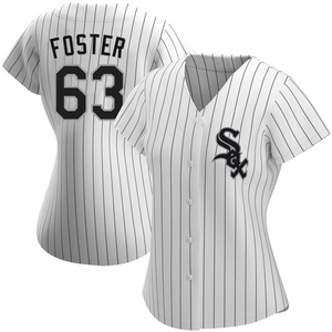 Women's Chicago White Sox Matt Foster Authentic White Home Jersey