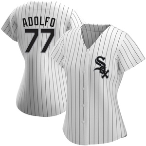 Women's Chicago White Sox Micker Adolfo Authentic White Home Jersey