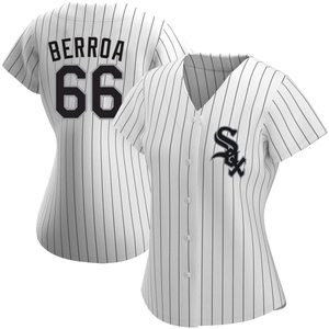 Women's Chicago White Sox Prelander Berroa Authentic White Home Jersey