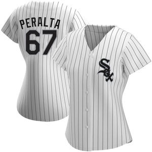 Women's Chicago White Sox Sammy Peralta Authentic White Home Jersey