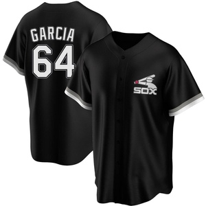 Youth Chicago White Sox Deivi Garcia Replica Black Spring Training Jersey