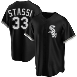 Youth Chicago White Sox Max Stassi Replica Black Alternate Jersey