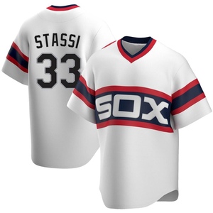 Youth Chicago White Sox Max Stassi Replica White Cooperstown Collection Jersey